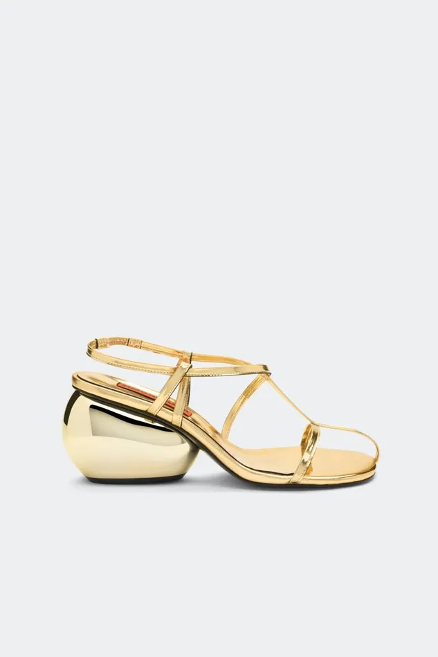 Simon Miller Heels Women Moderno Sandal In Star Gold