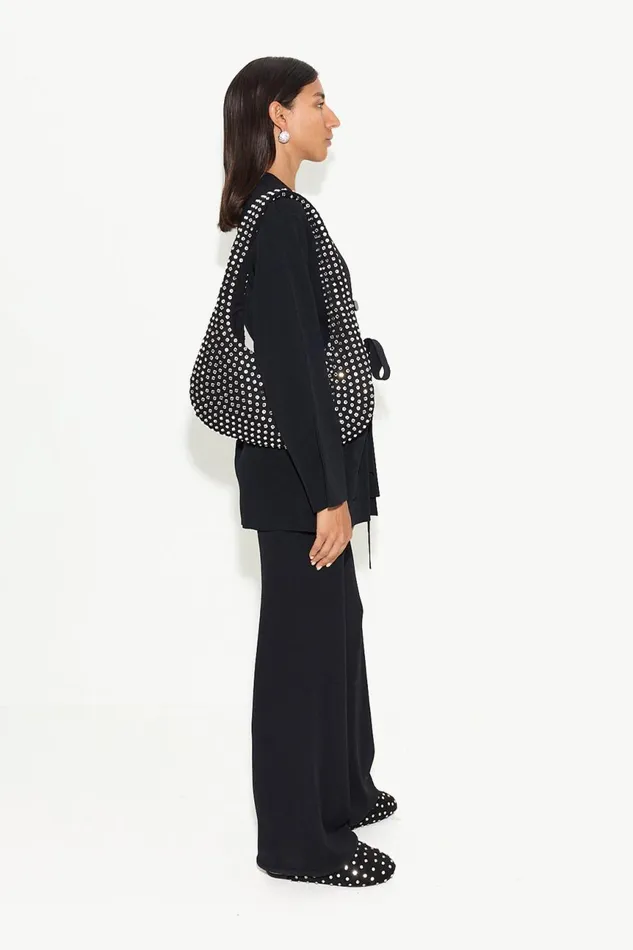 Simon Miller Tops Women Max Belted Knit Cardigan In Black