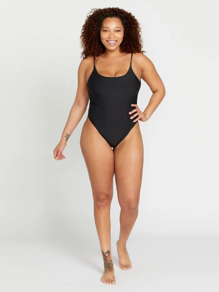 Simply Seamless One Piece Swimsuit 8211 Black Womens Volcom OnePieces