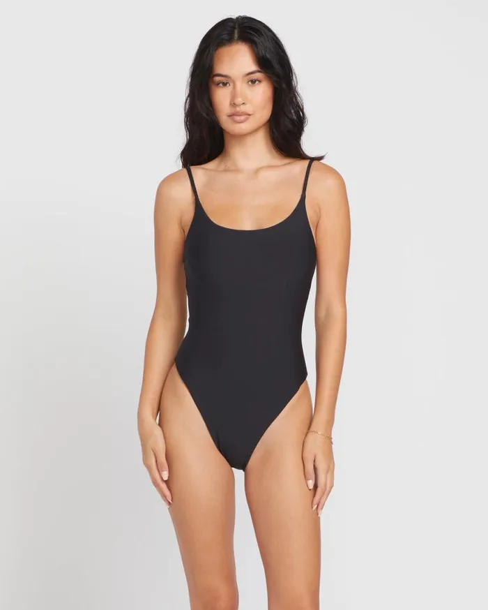 Simply Seamless One Piece Swimsuit 8211 Black Womens Volcom OnePieces
