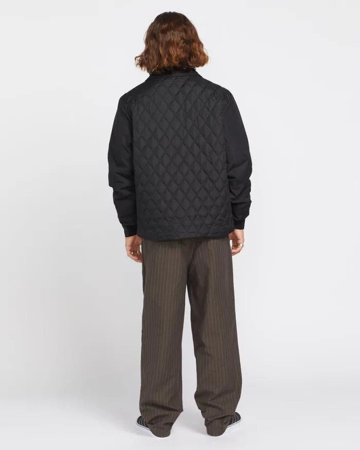 Skate Vitals Remy Stratton Quilted Jacket 8211 Black Mens Volcom Jackets and Vests