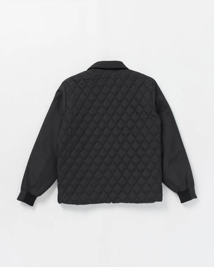 Skate Vitals Remy Stratton Quilted Jacket 8211 Black Mens Volcom Jackets and Vests