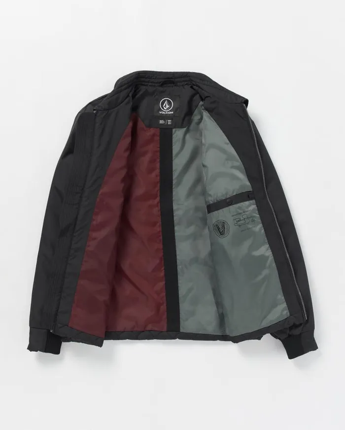 Skate Vitals Remy Stratton Quilted Jacket 8211 Black Mens Volcom Jackets and Vests