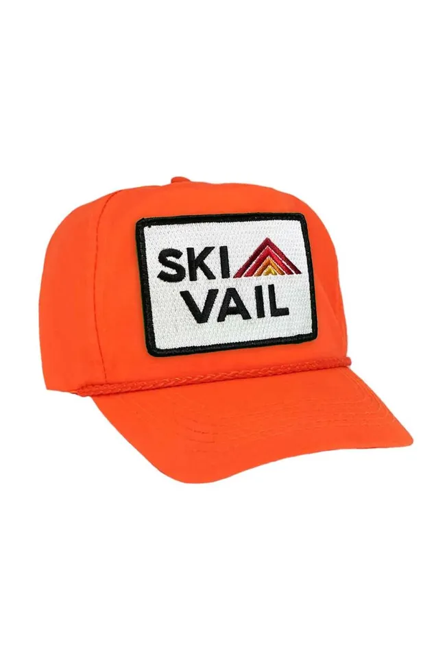 Ski Vail 8211 Vintage Nylon Trucker Hat WomenMen Aviator Nation Trucker Hats