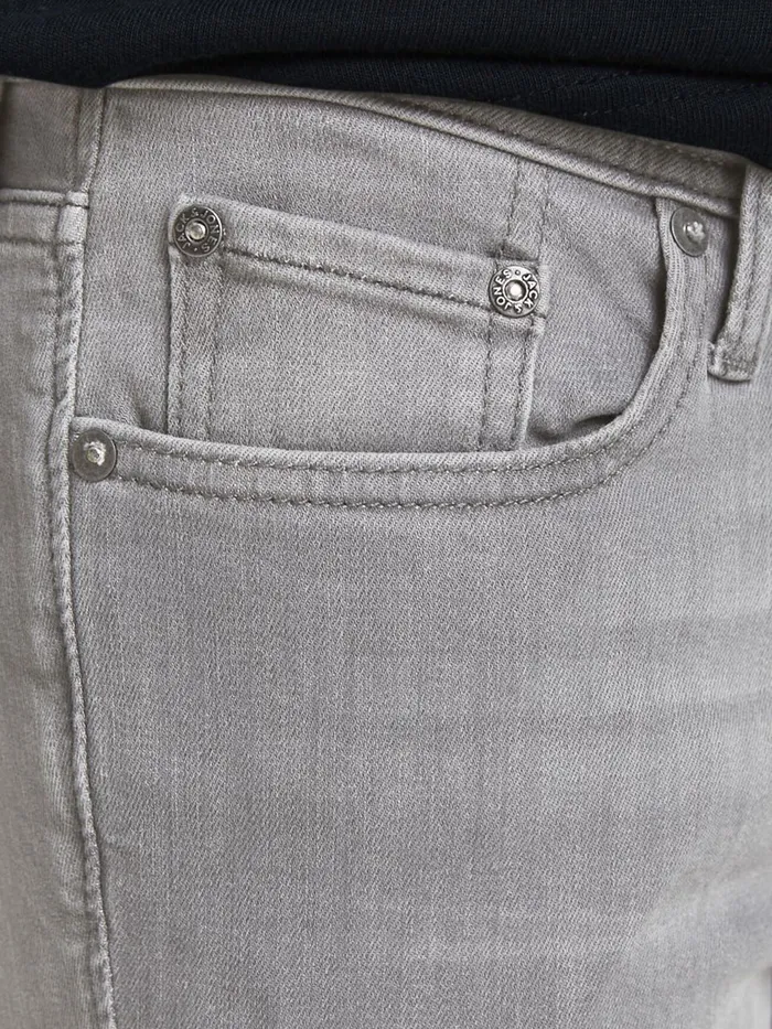 Skinny Jeans JACK and JONES Mens LIAM ORIGINAL AGI 003 SKINNY FIT JEANS Grey Grey Denim