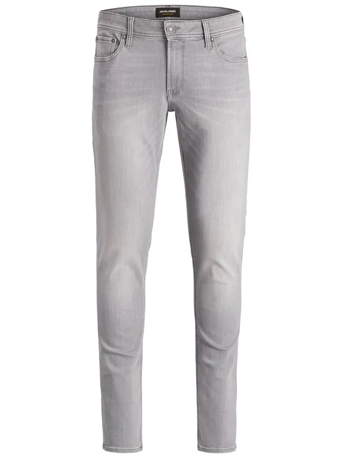 Skinny Jeans JACK and JONES Mens LIAM ORIGINAL AGI 003 SKINNY FIT JEANS Grey Grey Denim