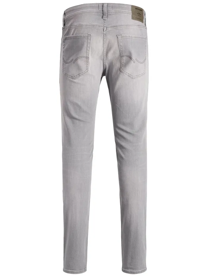 Skinny Jeans JACK and JONES Mens LIAM ORIGINAL AGI 003 SKINNY FIT JEANS Grey Grey Denim