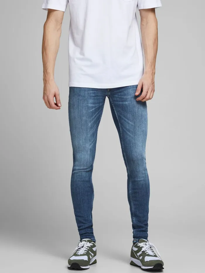 Skinny Jeans JACK and JONES Mens TOM ORIGINAL CJ 930 SKINNY FIT JEANS Blue Blue Denim