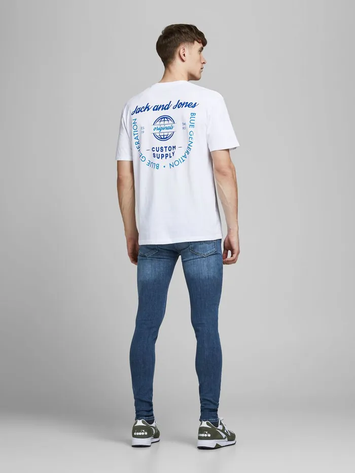 Skinny Jeans JACK and JONES Mens TOM ORIGINAL CJ 930 SKINNY FIT JEANS Blue Blue Denim
