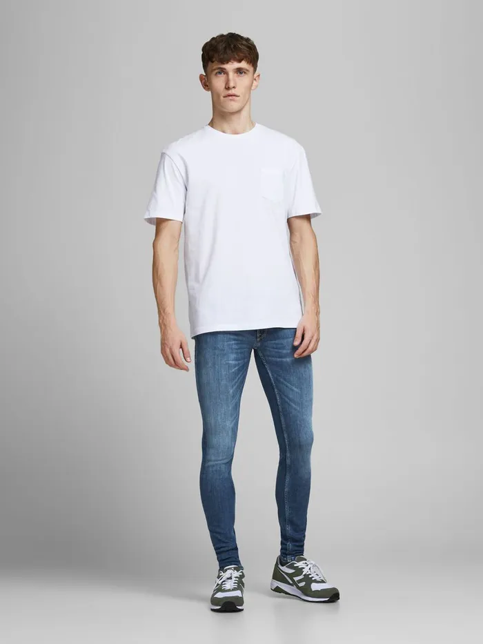 Skinny Jeans JACK and JONES Mens TOM ORIGINAL CJ 930 SKINNY FIT JEANS Blue Blue Denim