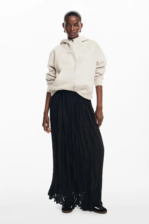 Skirts And Shorts Women Desigual Long Skirt Black