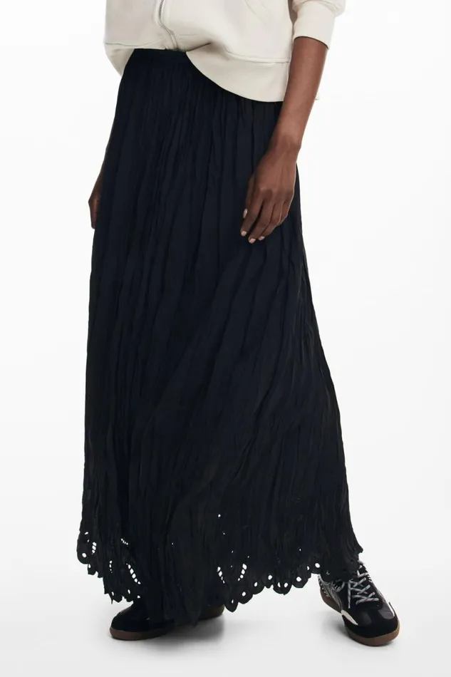 Skirts And Shorts Women Desigual Long Skirt Black