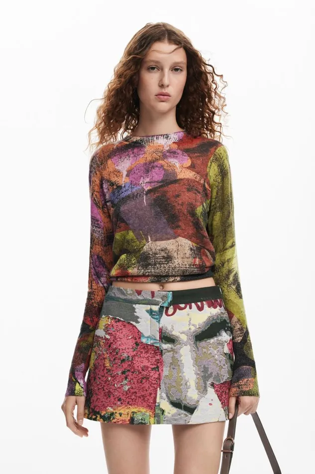 Skirts And Shorts Women Desigual Short Floral Skirt M Christian Lacroix Materialfinishes