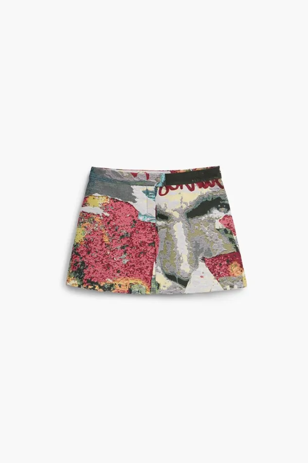 Skirts And Shorts Women Desigual Short Floral Skirt M Christian Lacroix Materialfinishes