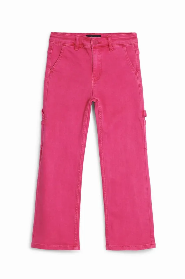 Skirts And Trousers Kids Desigual Plain Long Pants Red