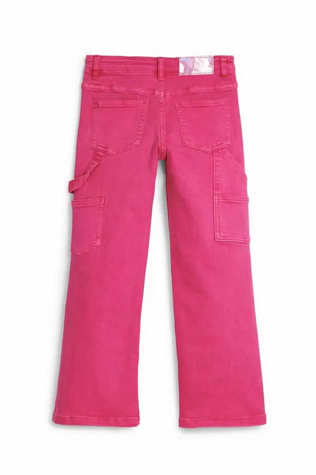 Skirts And Trousers Kids Desigual Plain Long Pants Red