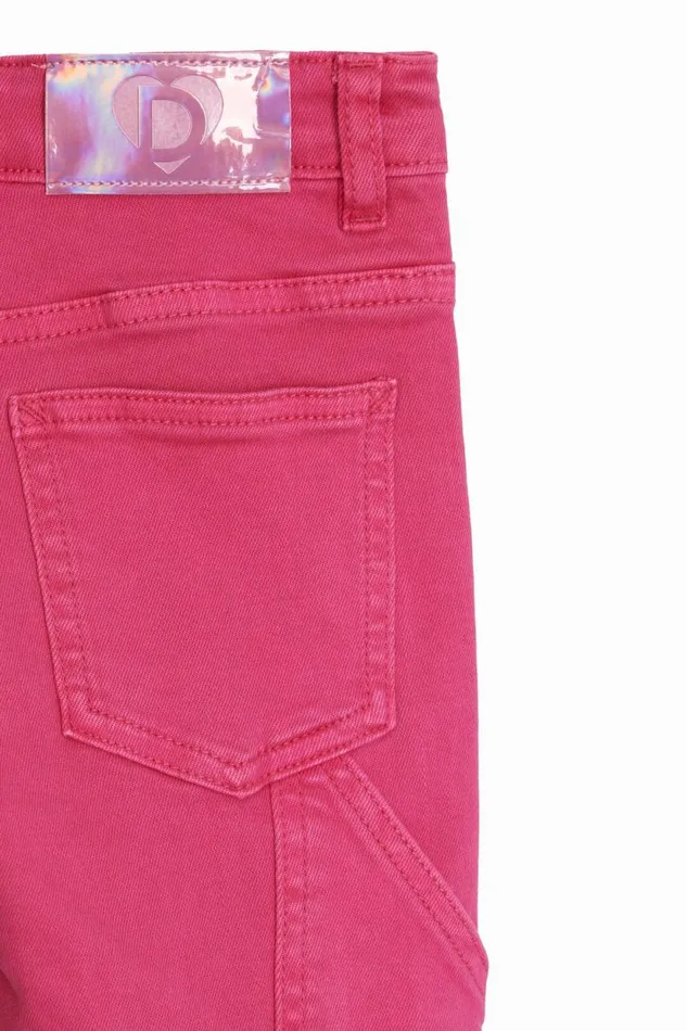 Skirts And Trousers Kids Desigual Plain Long Pants Red