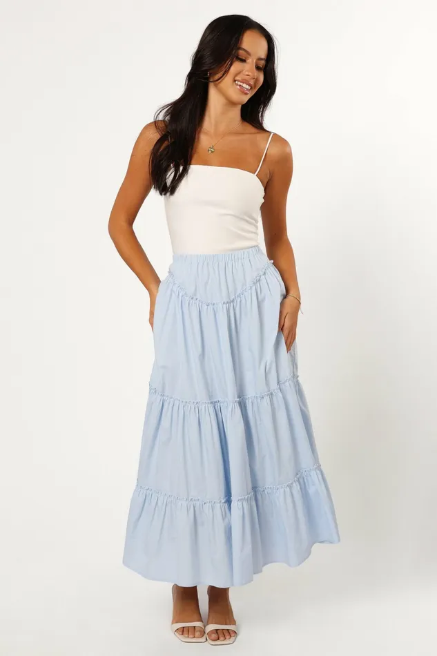 Skirts Somerset Midi Skirt Sky 8211 Petal and Pup Women