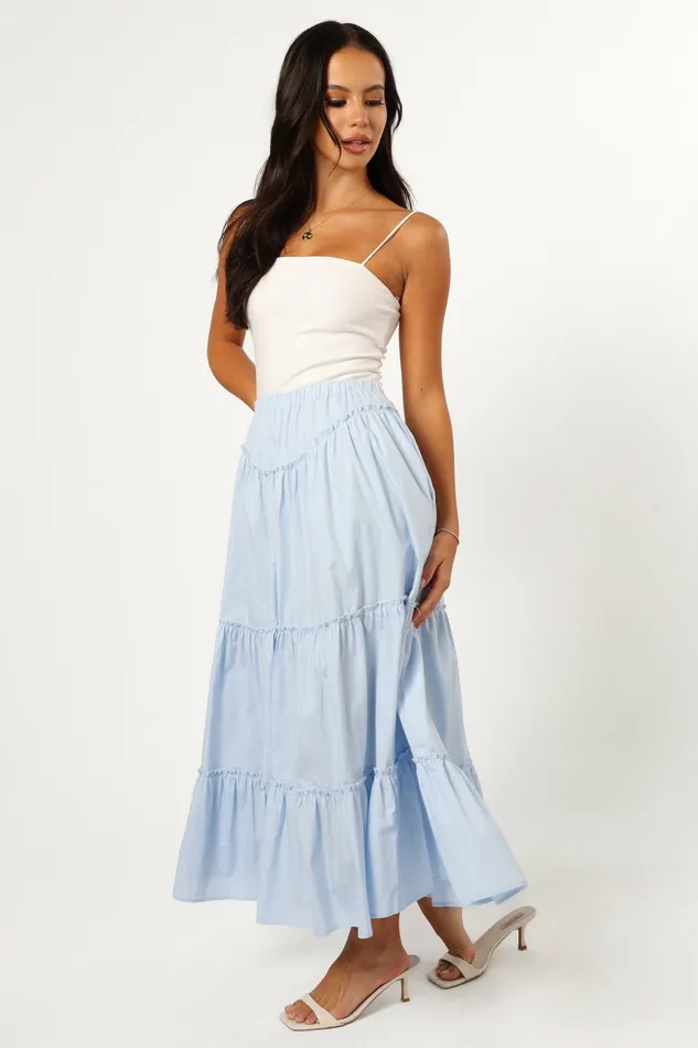 Skirts Somerset Midi Skirt Sky 8211 Petal and Pup Women