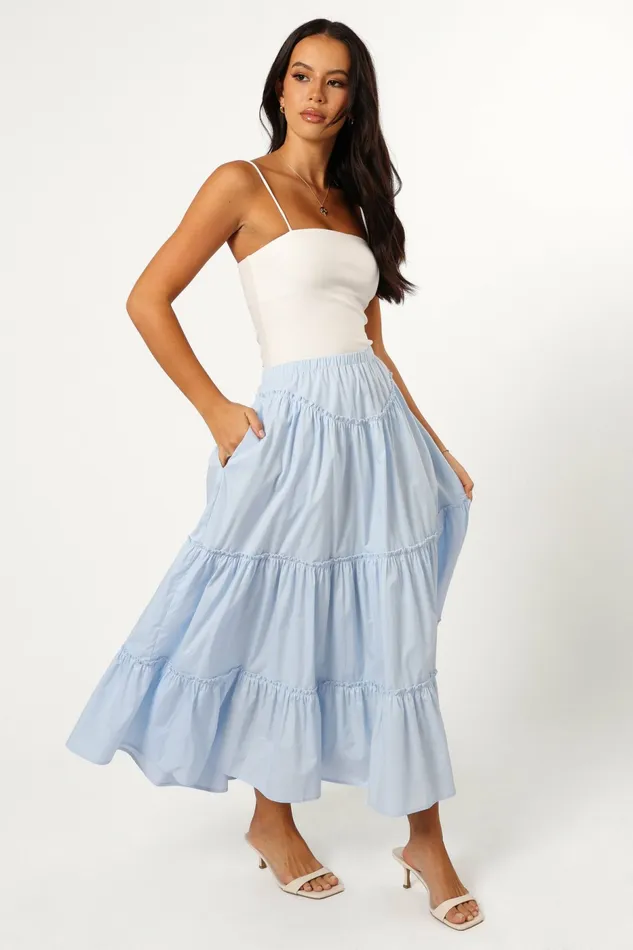 Skirts Somerset Midi Skirt Sky 8211 Petal and Pup Women