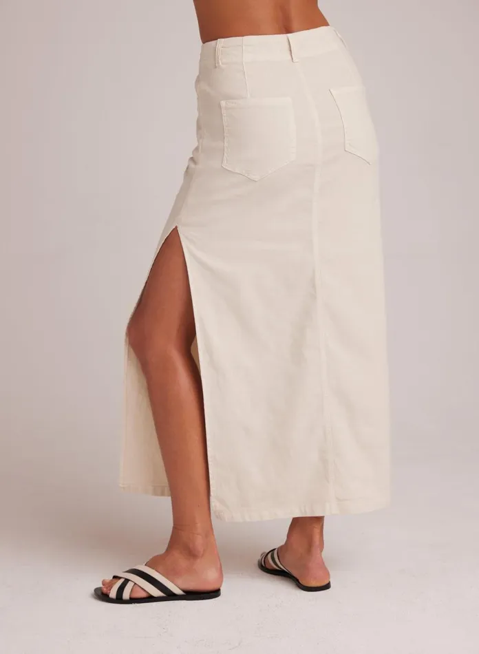 Skirts Women Bella Dahl Indigo Side Slit Skirt 8211 Samba Sand