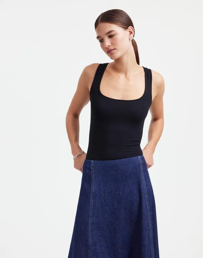 Skirts Women Madewell Alexa Chung For Madewell Denim Flare Midi Skirt In Pellson Wash Pellson Wash