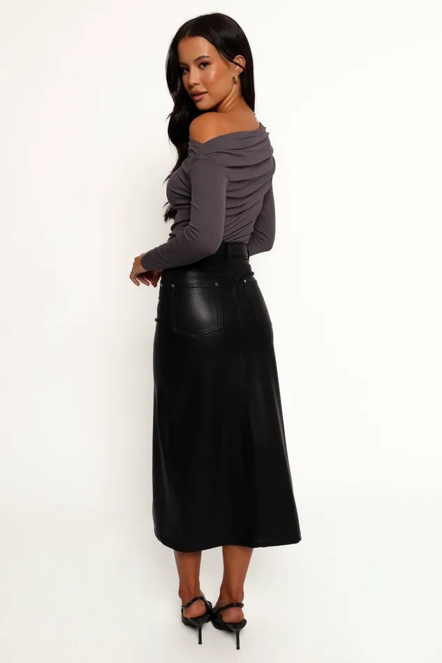 Skirts Women Petal and Pup Jasmyn Midi Skirt Black
