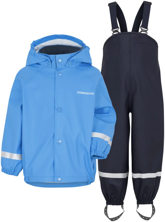 Slaskeman Classic Kids Set Sharp Blue Kids Didriksons Unlined Rain Set