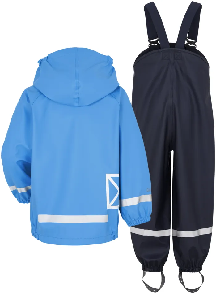 Slaskeman Classic Kids Set Sharp Blue Kids Didriksons Unlined Rain Set