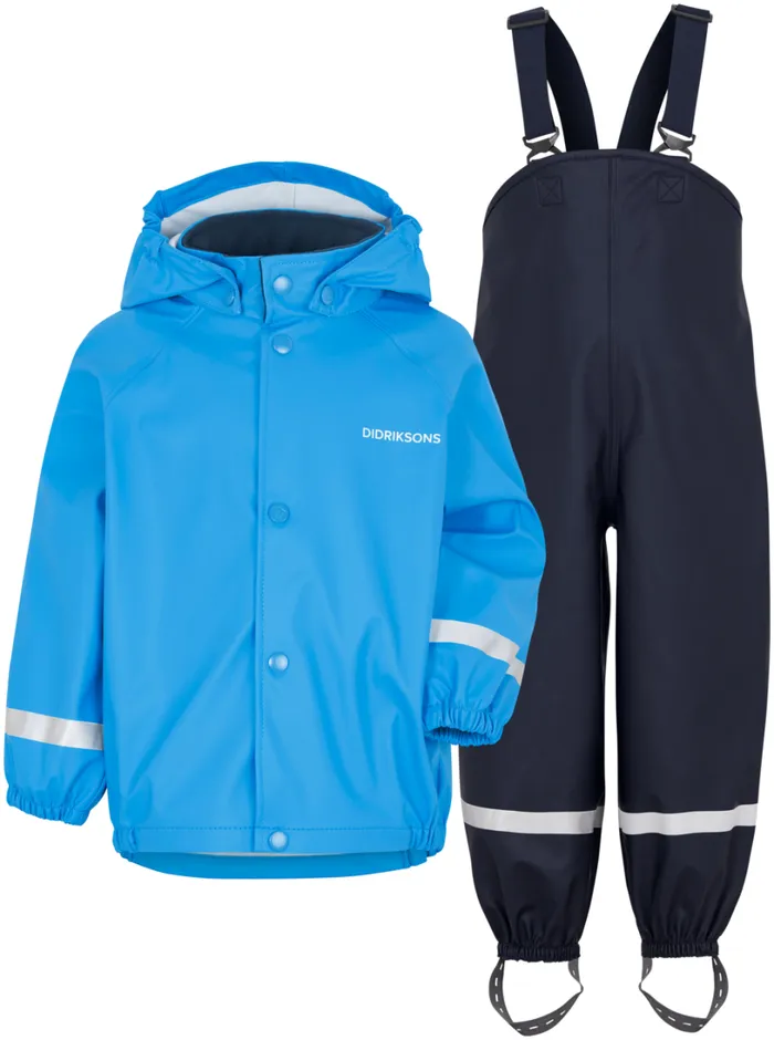 Slaskeman Classic Kids Set Sharp Blue Kids Didriksons Unlined Rain Set