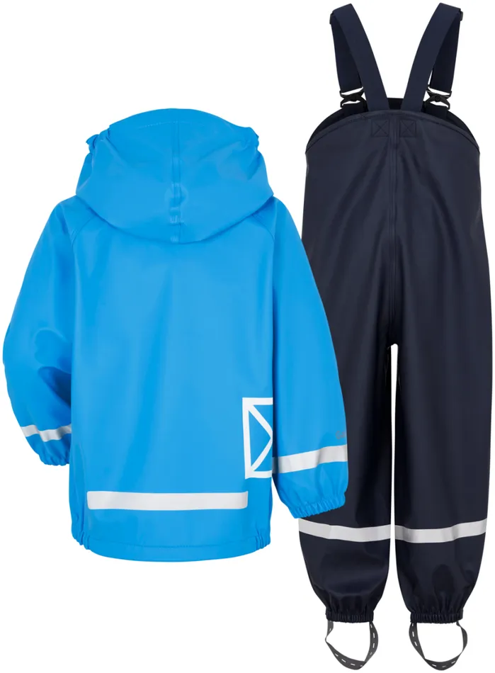 Slaskeman Classic Kids Set Sharp Blue Kids Didriksons Unlined Rain Set