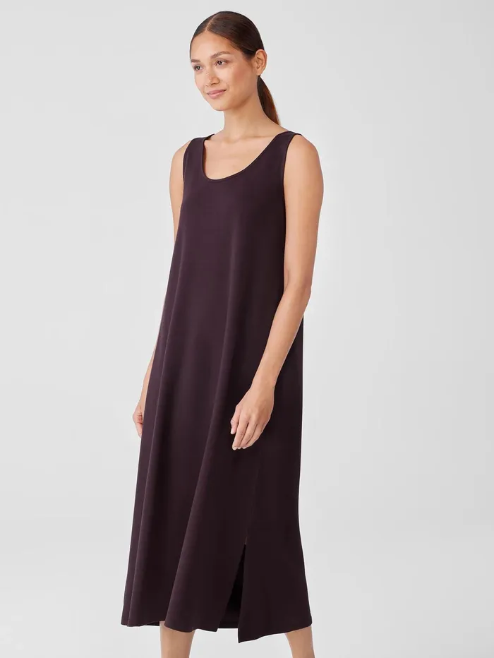 Sleepwear Women Eileen Fisher Organic Cotton Interlock Tank Sleep Dress Cassis