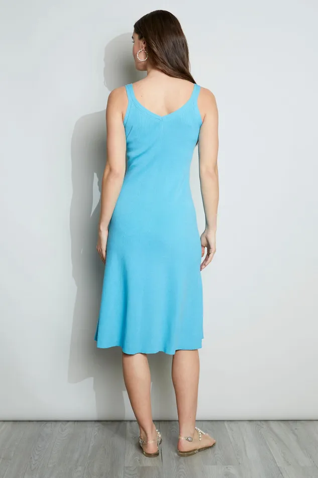 Sleeveless Dresses Women Elie Tahari Ribbed Midi Dress SUBLIME