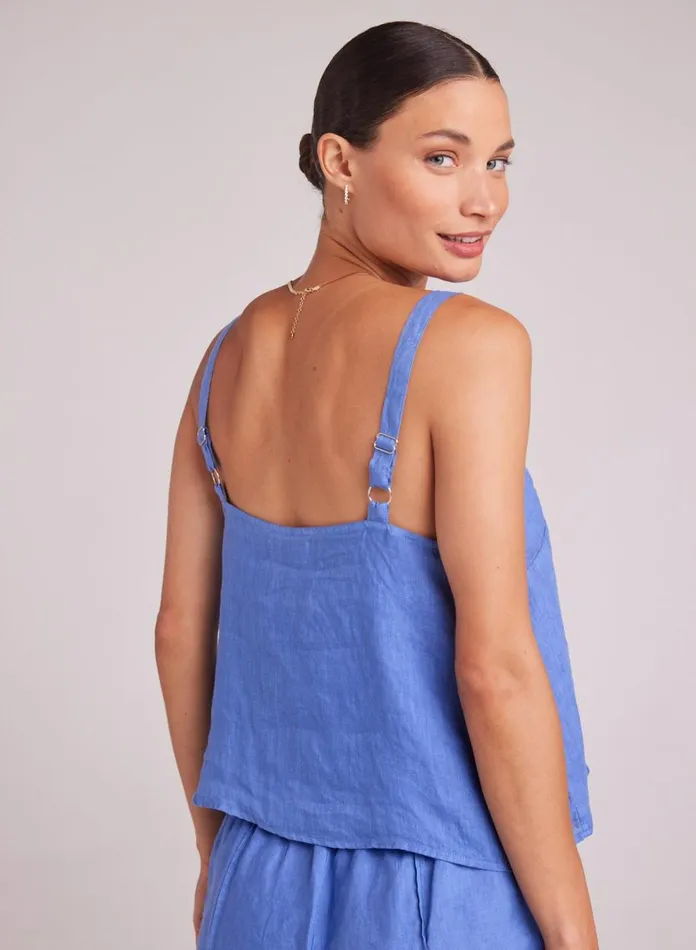 Sleeveless Women Bella Dahl Button Front Cami 8211 Bahia Blue Sleeveless Women Bella Dahl Button Front Cami 8211 Bahia Blue