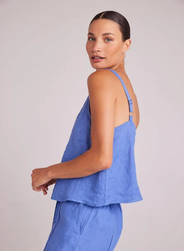 Sleeveless Women Bella Dahl Button Front Cami 8211 Bahia Blue Sleeveless Women Bella Dahl Button Front Cami 8211 Bahia Blue