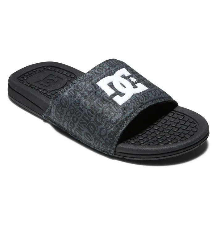 Slides DC Shoes Men Bolsa Slides blackwhite print