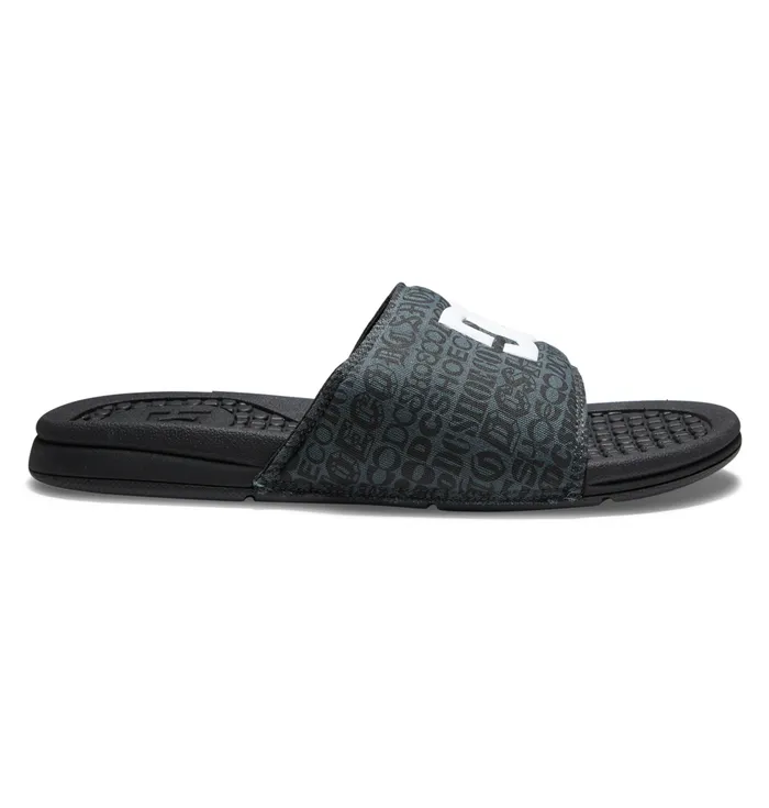 Slides DC Shoes Men Bolsa Slides blackwhite print