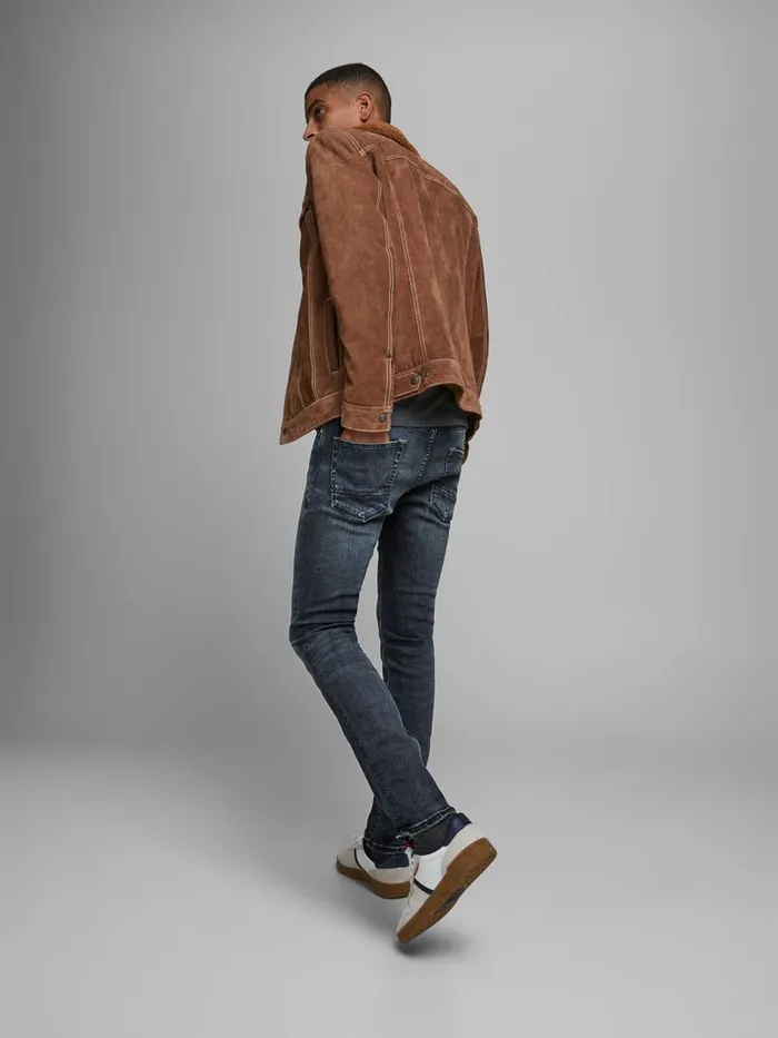 Slim and Straight Jeans JACK and JONES Mens TIM VINTAGE BL 940 SLIMSTRAIGHT FIT JEANS Blue Blue Denim