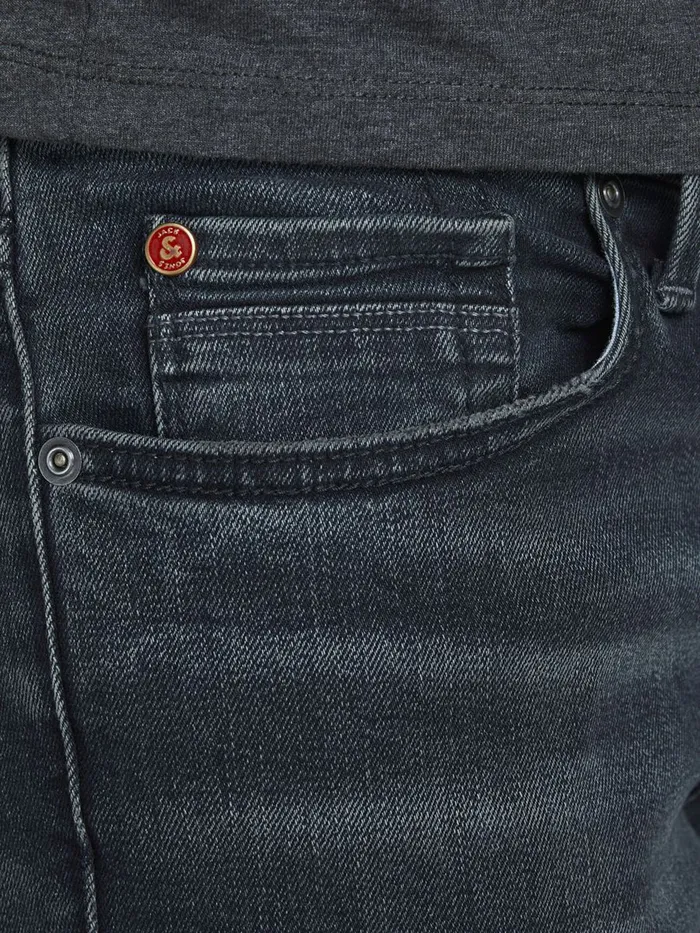 Slim and Straight Jeans JACK and JONES Mens TIM VINTAGE BL 940 SLIMSTRAIGHT FIT JEANS Blue Blue Denim