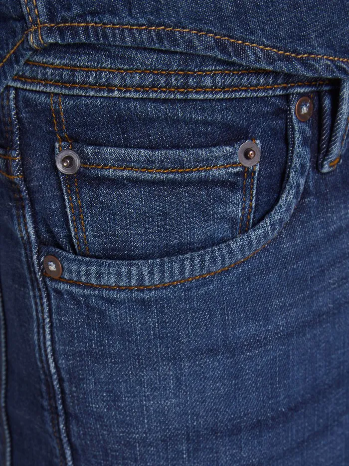 Slim Jeans JACK and JONES Mens GLENN FELIX AM 566 LID SLIM FIT JEANS Blue Blue Denim