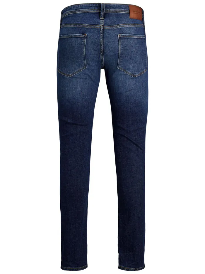 Slim Jeans JACK and JONES Mens GLENN FELIX AM 566 LID SLIM FIT JEANS Blue Blue Denim