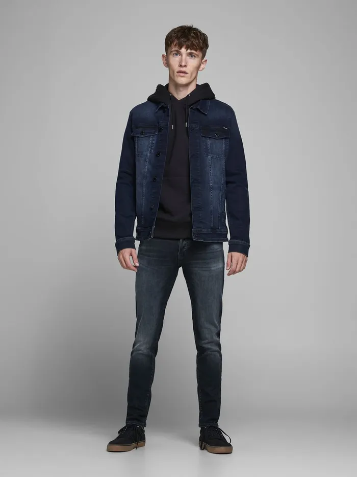 Slim Jeans JACK and JONES Mens GLENN FOX AGI 104 50SPS SLIM FIT JEANS Blue Blue Denim