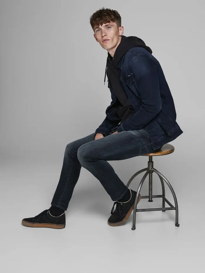 Slim Jeans JACK and JONES Mens GLENN FOX AGI 104 50SPS SLIM FIT JEANS Blue Blue Denim