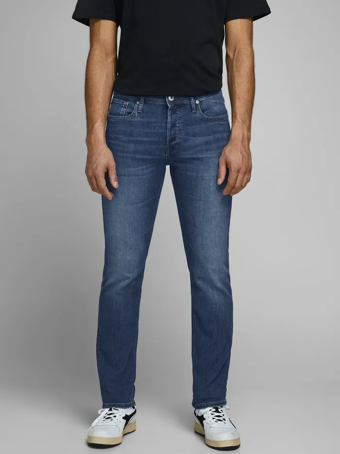 Slim Jeans JACK and JONES Mens GLENN ORIGINAL AM 814 SLIM FIT JEANS Blue Blue Denim