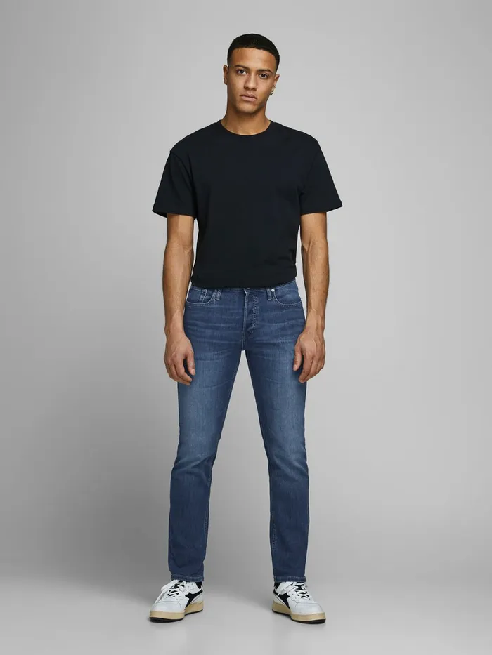 Slim Jeans JACK and JONES Mens GLENN ORIGINAL AM 814 SLIM FIT JEANS Blue Blue Denim