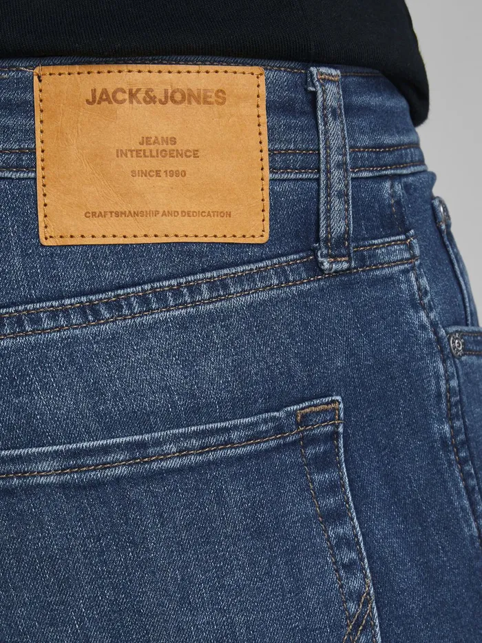 Slim Jeans JACK and JONES Mens GLENN ORIGINAL AM 814 SLIM FIT JEANS Blue Blue Denim