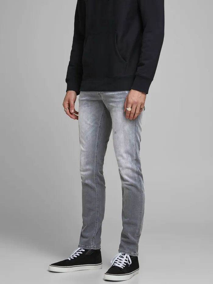 Slim Jeans JACK and JONES Mens GLENN ORIGINAL JOS 208 PCW 50SPS SLIM FIT JEANS Grey Grey Denim