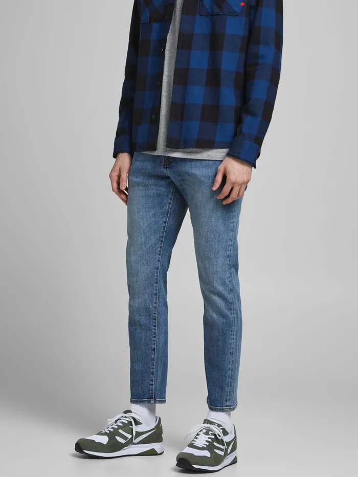 Slim Jeans JACK and JONES Mens GLENN ROYAL R233 RDD SLIM FIT JEANS Blue Blue Denim