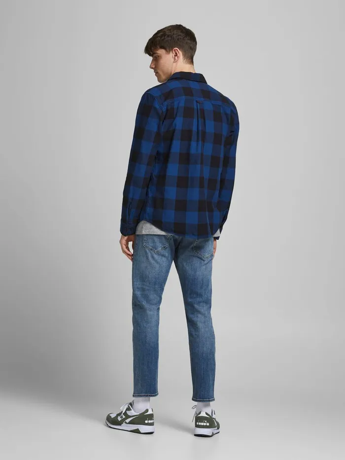 Slim Jeans JACK and JONES Mens GLENN ROYAL R233 RDD SLIM FIT JEANS Blue Blue Denim