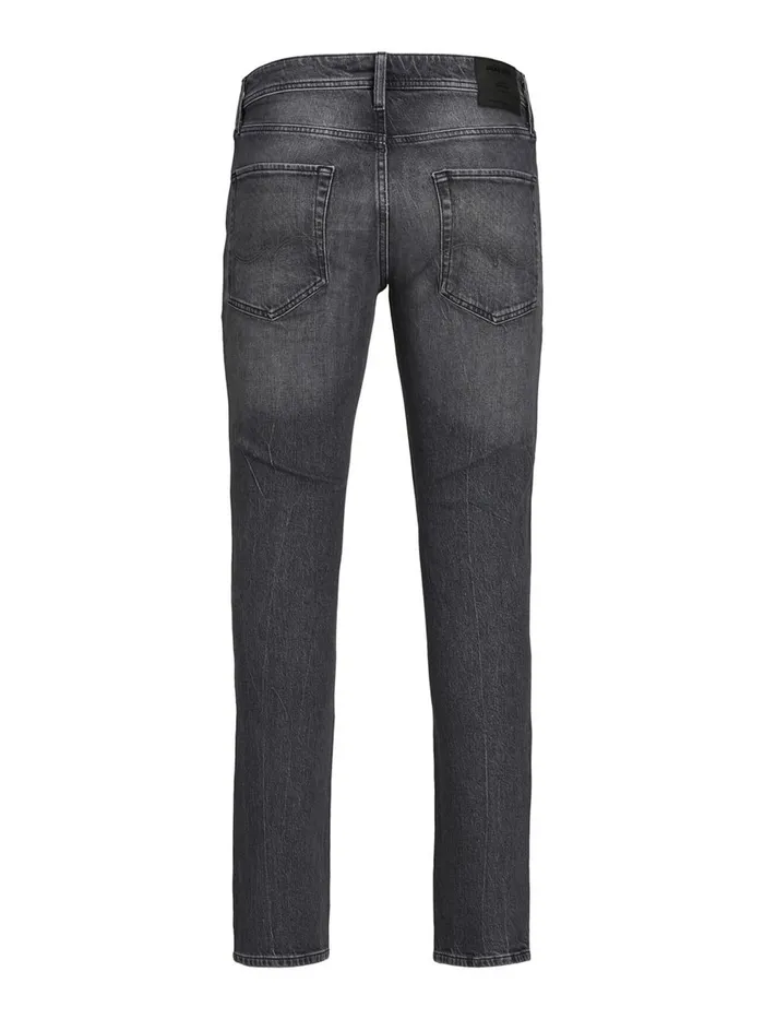 Slim Jeans JACK and JONES Mens TIM ORIGINAL CJ 515 SLIMSTRAIGHT FIT JEANS Grey Black Denim
